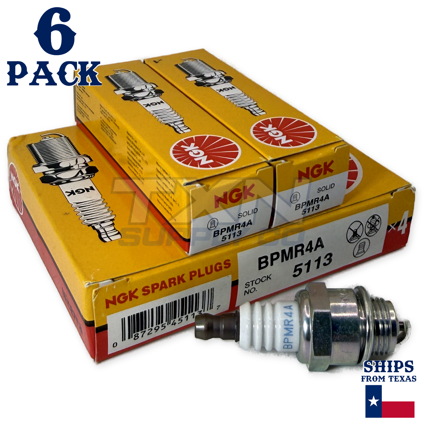NGK 5113 Spark Plug BPMR4A - 6 Pack