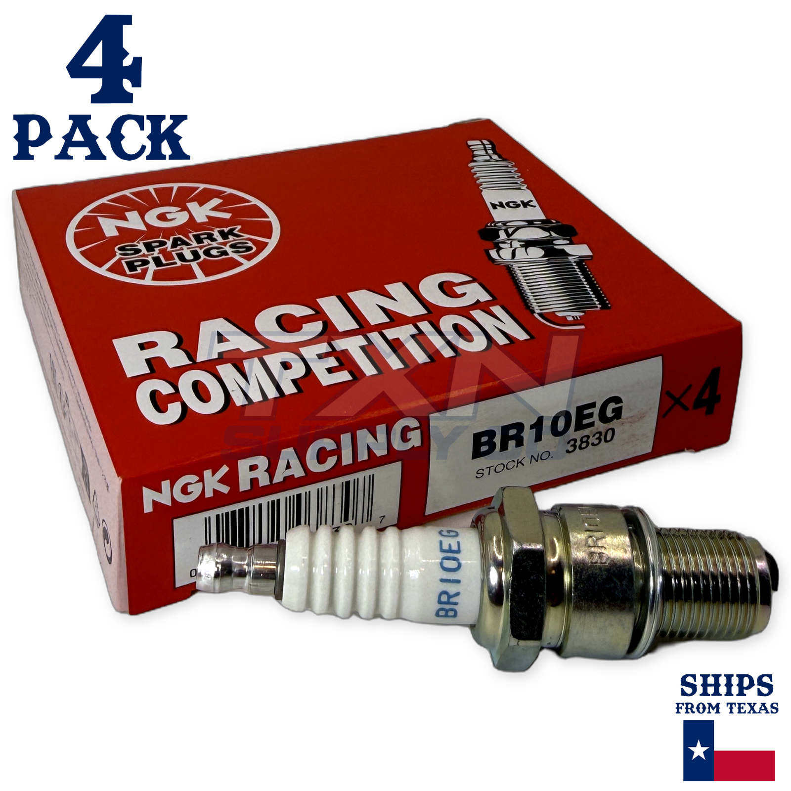 NGK 3830 Spark Plug BR10EG - 4 Pack