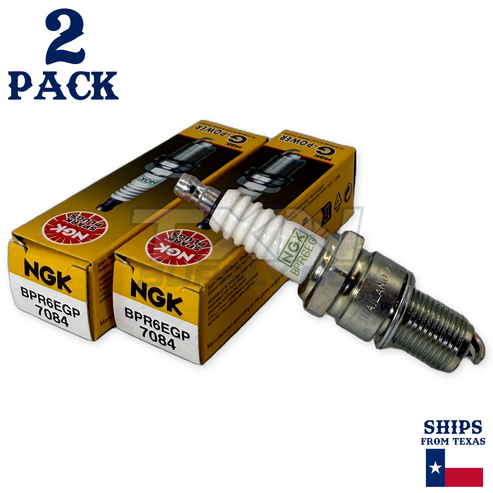 NGK 7084 Spark Plug BPR6EGP - 2 Pack