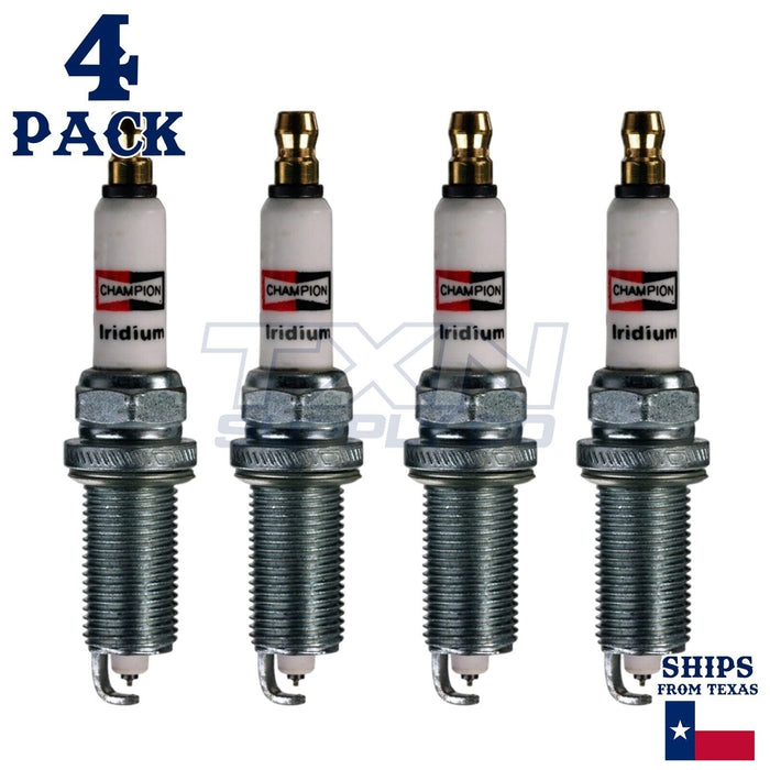 4 Pack Champion Iridium Spark Plugs for 2009-2010 Kia Magentis 2.4L L4 ps