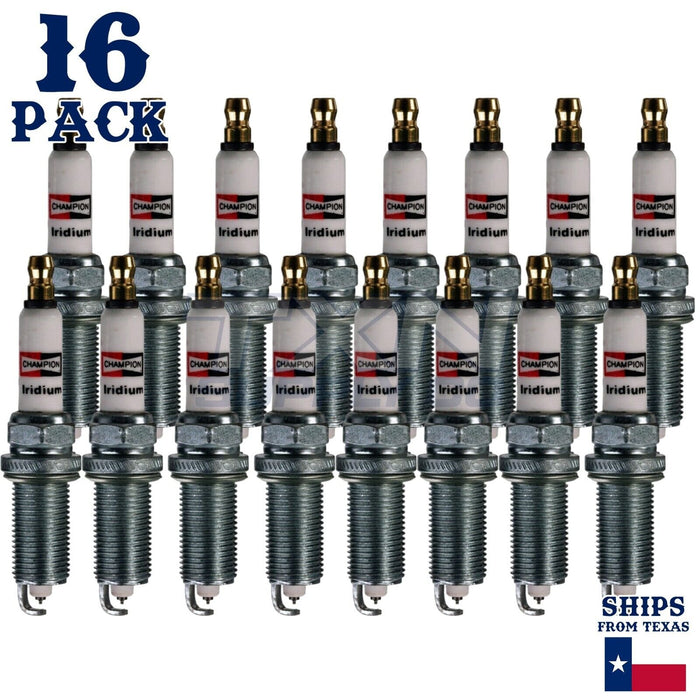 16 Pack Champion Iridium Spark Plugs for 2006-2008 Dodge Charger 5.7L V8 ps