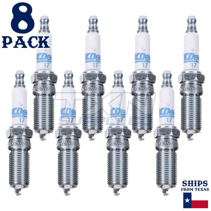 8 Pack GM ACDelco #17 RAPIDFIRE Platinum Spark Plugs ps