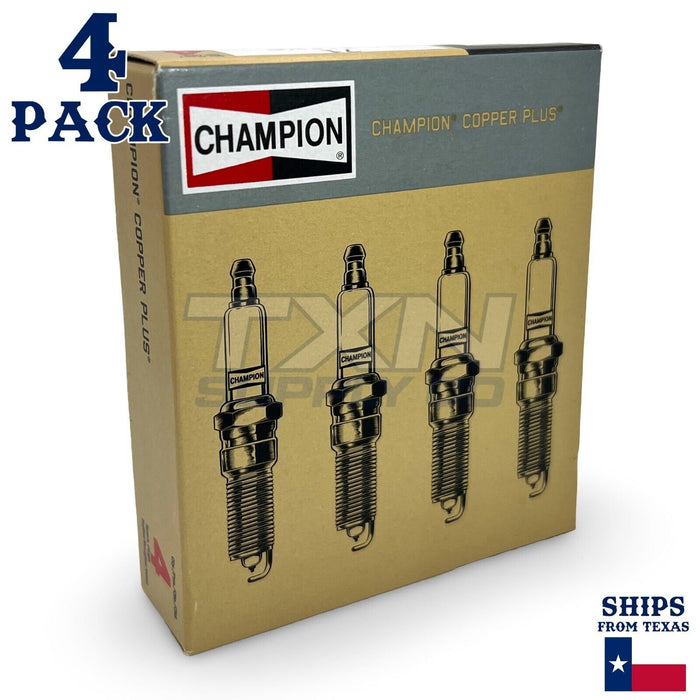 4 Pack Champion Copper Plus Spark Plugs for 1978-1982 Mercury Zephyr 2.3L L4 ps