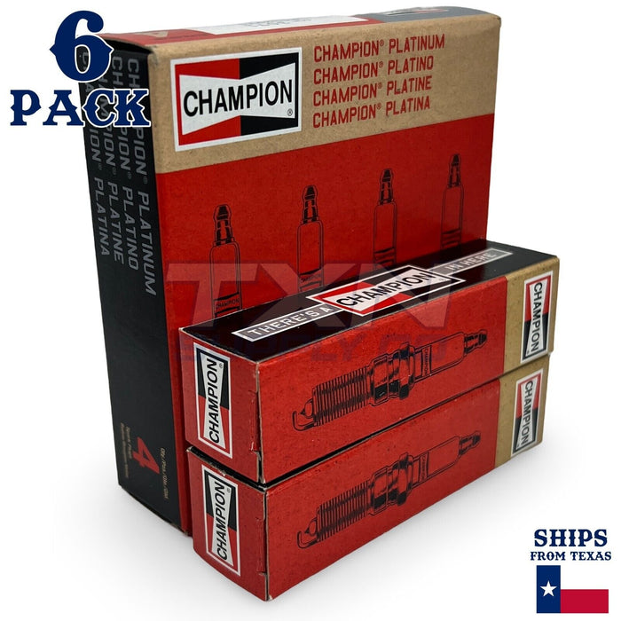 6 Pack Champion Platinum Spark Plugs for 2007-2010 Chrysler Sebring 3.5L V6 ps