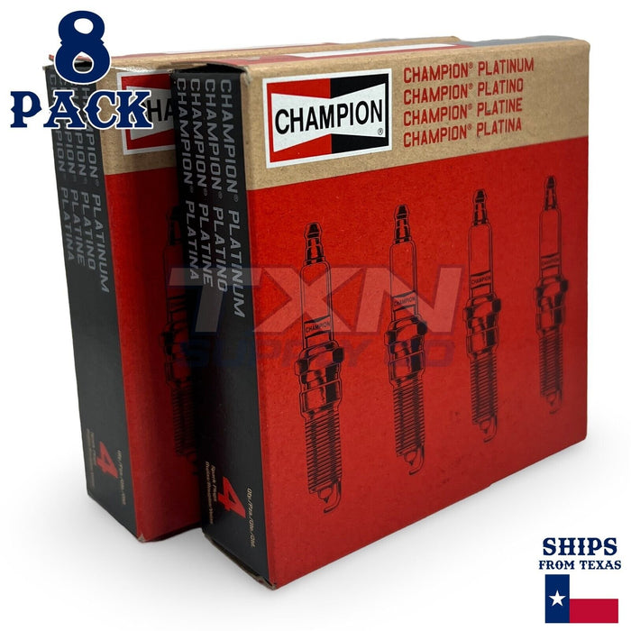 8 Pack Champion Platinum Spark Plugs 2004-2009 Jaguar XJR 4.2L V8 ps