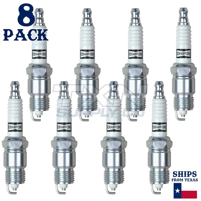 8 Pack Champion Copper Plus Spark Plugs for 1970-1972 Buick GS 5.7L V8 ps