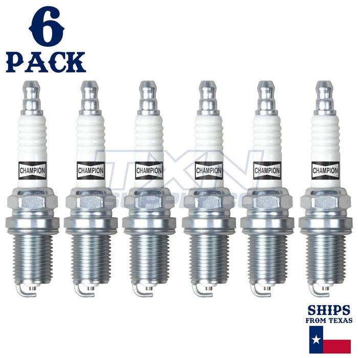 6 Pack Champion Copper Plus Spark Plugs for 1977-1978 Nissan 280Z 2.8L L6 ps