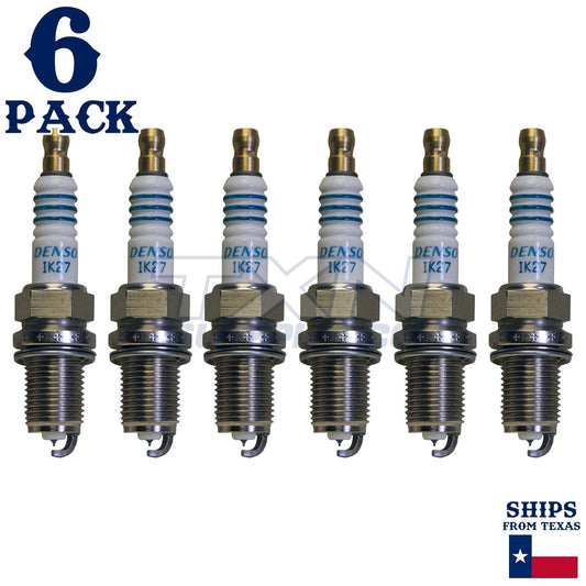 6 Pack Denso 5312 Iridium Power Spark Plugs IK27 ps