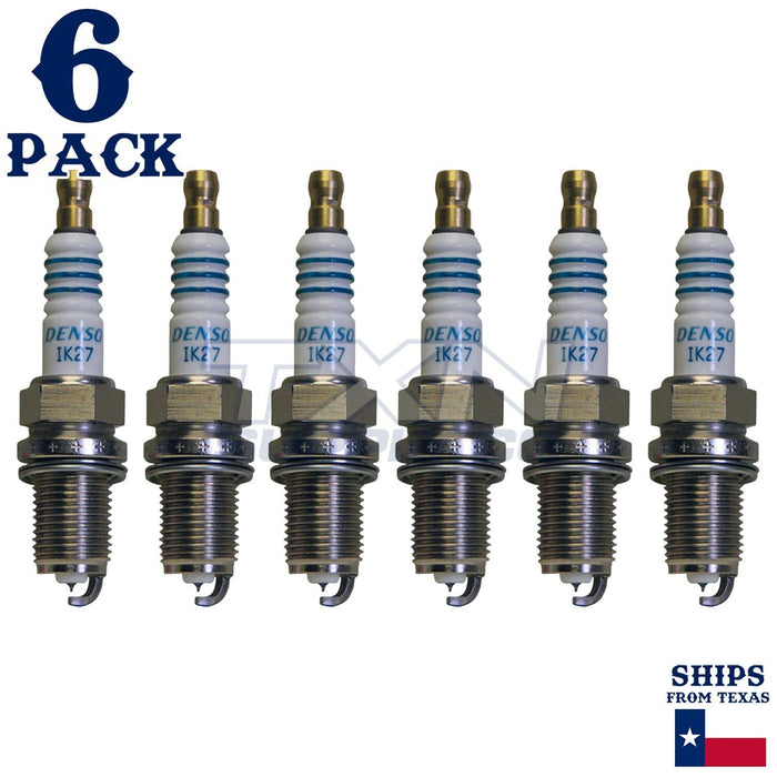 6 Pack Denso 5312 Iridium Power Spark Plugs IK27 ps