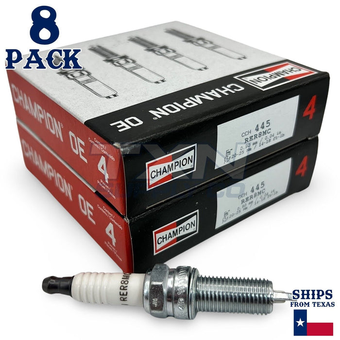 Champion 445 Copper Plus Spark Plugs RER8MC - 8 Pack