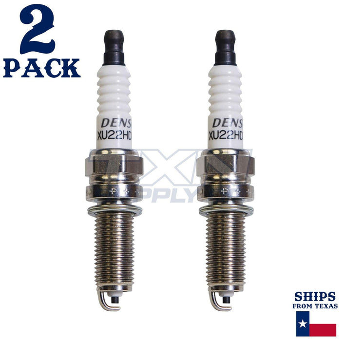 2 Pack Denso 3445 Standard Spark Plugs XU22HDR9 ps