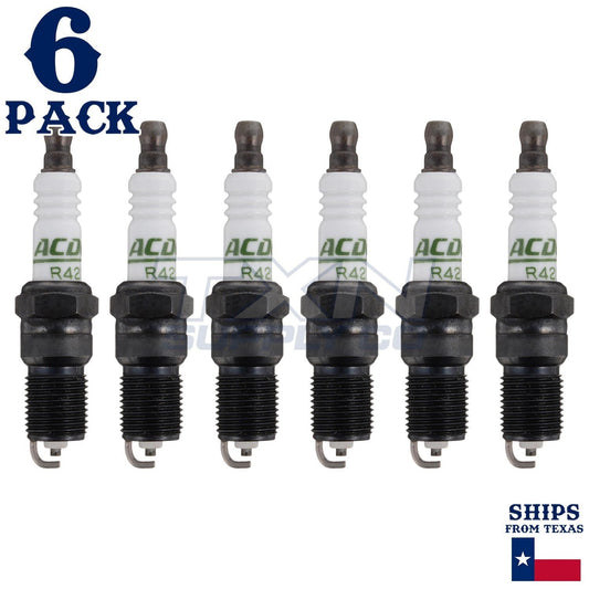 6 Pack ACDelco Spark Plugs R42LTS ps