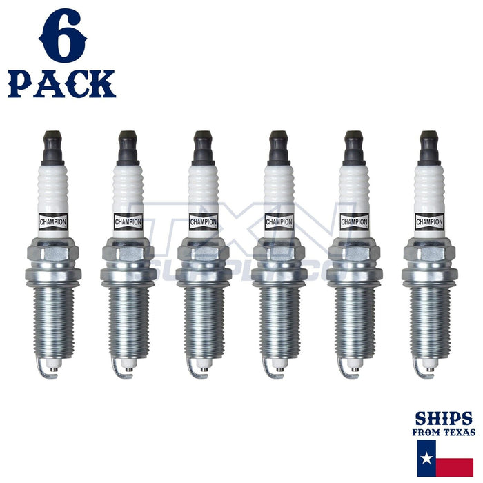 6 Pack Champion Copper Plus Spark Plugs for 2007-2009 Hyundai Santa Fe 2.7L V6