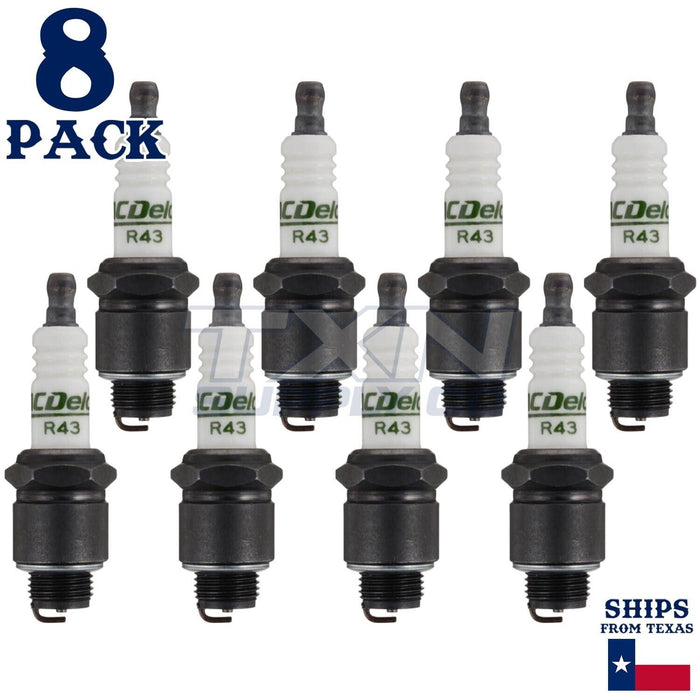 8 Pack Genuine GM ACDelco Spark Plugs R43 ps