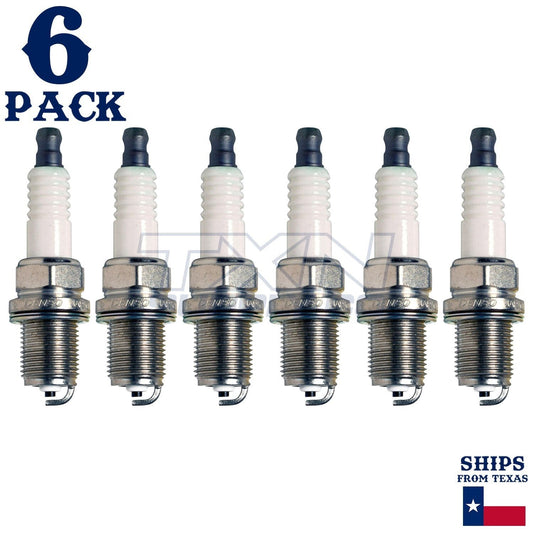 6 Pack Denso 3122 U-Groove Spark Plugs K20R-U ps