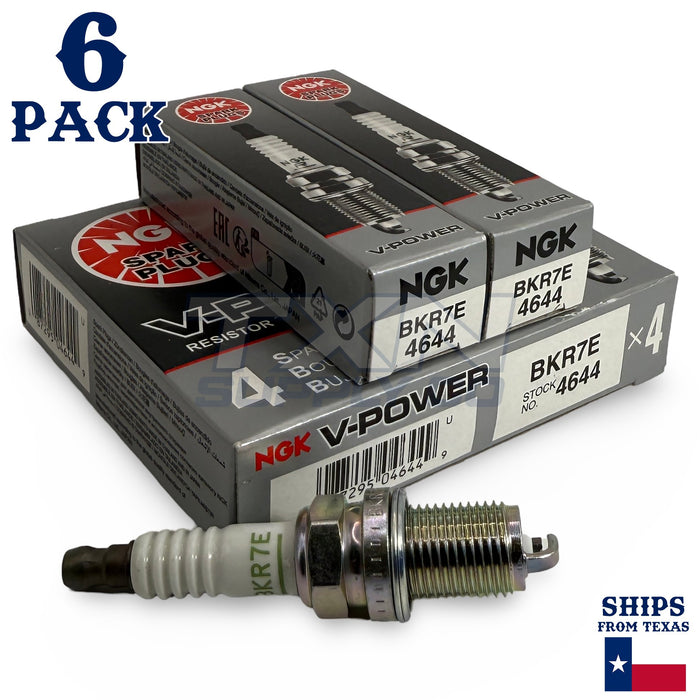 6 Pack NGK V-Power Spark Plugs 2004-2005 for Porsche 911 H6 3.6L ps