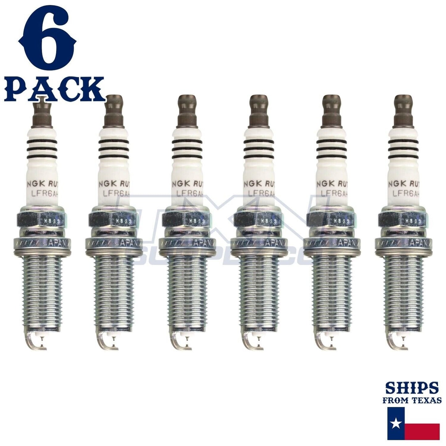 6 Pack NGK Ruthenium HX Spark Plugs 2006 for BMW 525xi L6 3.0L ps