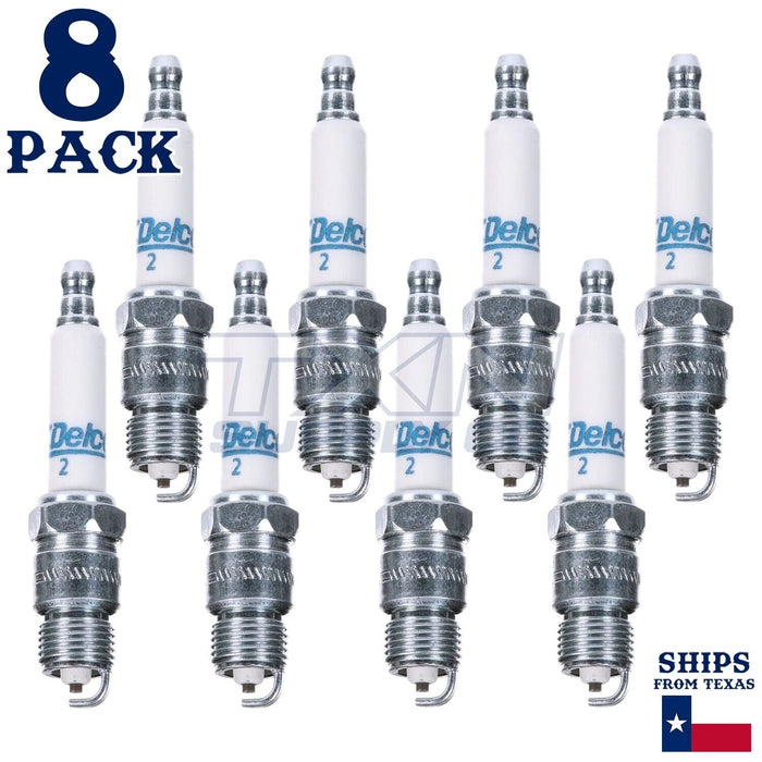 8 Pack GM ACDelco #2 RAPIDFIRE Platinum Spark Plugs 19307138 ps