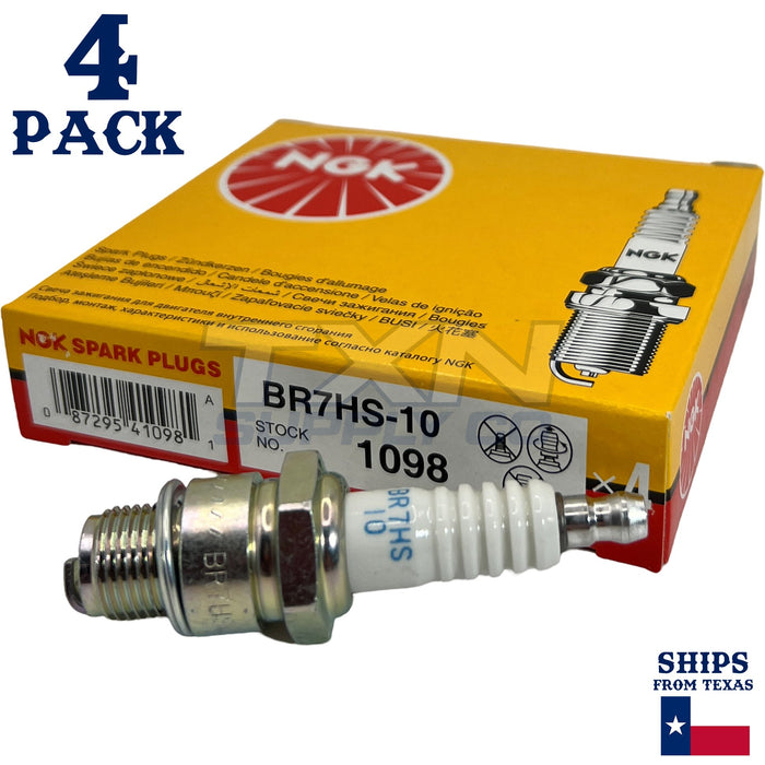 NGK 1098 Spark Plug BR7HS10 - 4 Pack