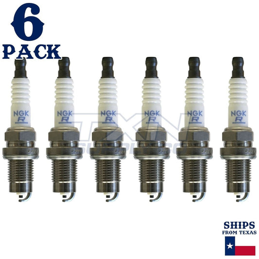 6 Pack NGK 1598 Spark Plugs FR2B-D ps