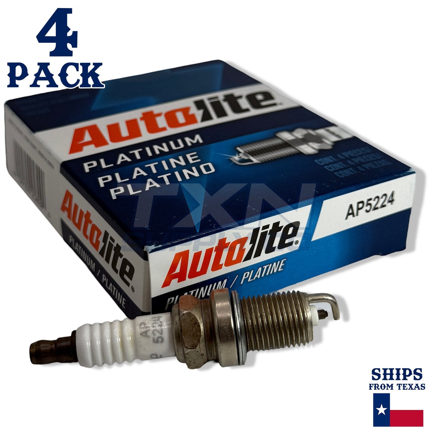 4 Pack Autolite AP5224 Platinum Spark Plugs ps
