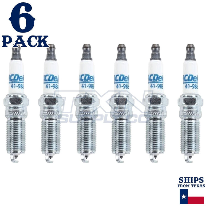 6 Pack Genuine GM ACDelco Iridium Spark Plugs 41-988 ps