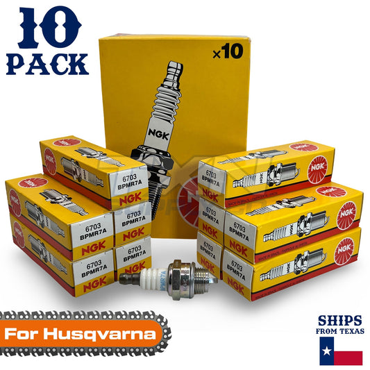 10 Pack NGK Spark Plug - For 444FG Husqvarna Chainsaw