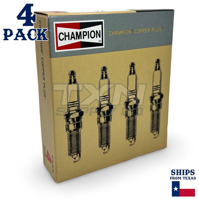 4 Pack Champion Copper Plus Spark Plugs 2008-2010 Chevrolet Cobalt 2.0L L4 ps