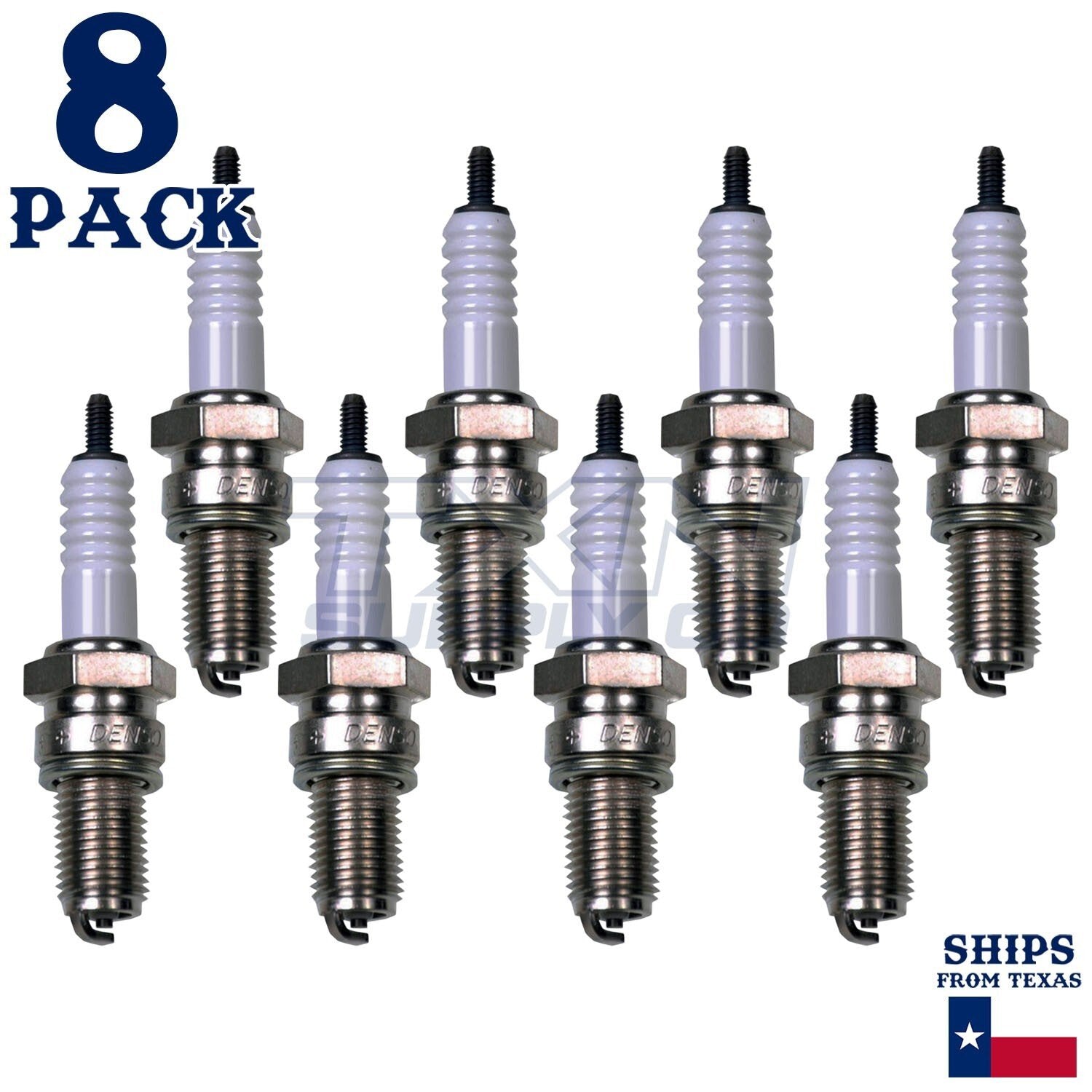 8 Pack Denso 4101 U-Groove Spark Plugs X24ESR-U ps