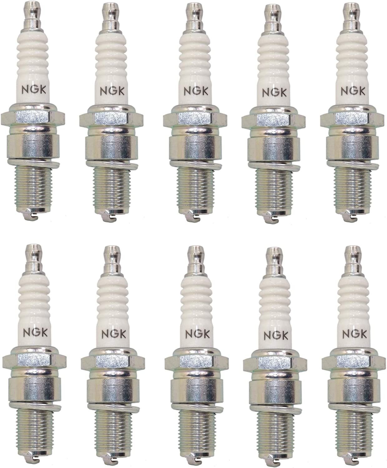 NGK 4122 Spark Plugs BR7HS - 10 Pack