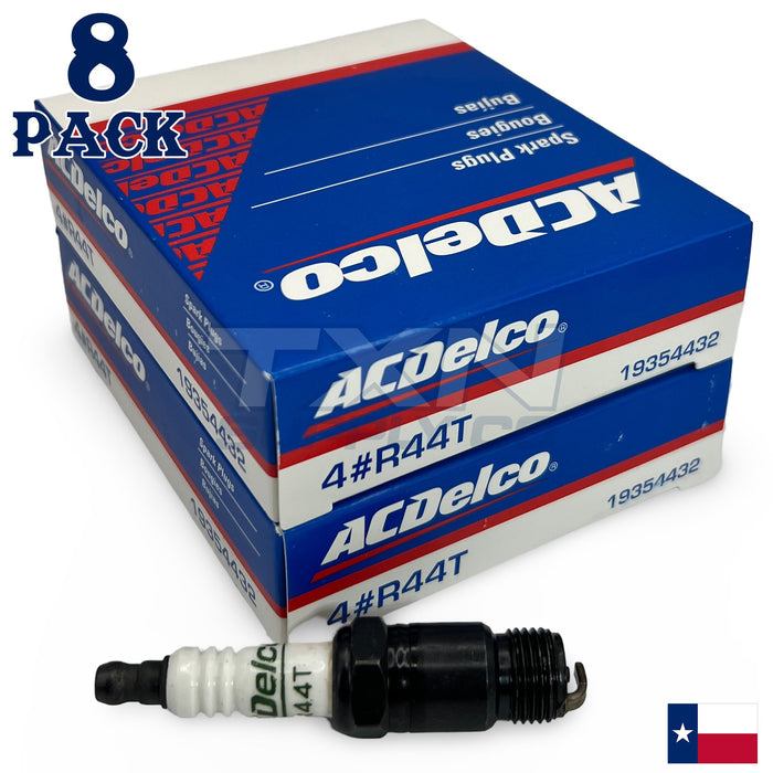 8 Pack Genuine GM ACDelco Spark Plugs R44T ps