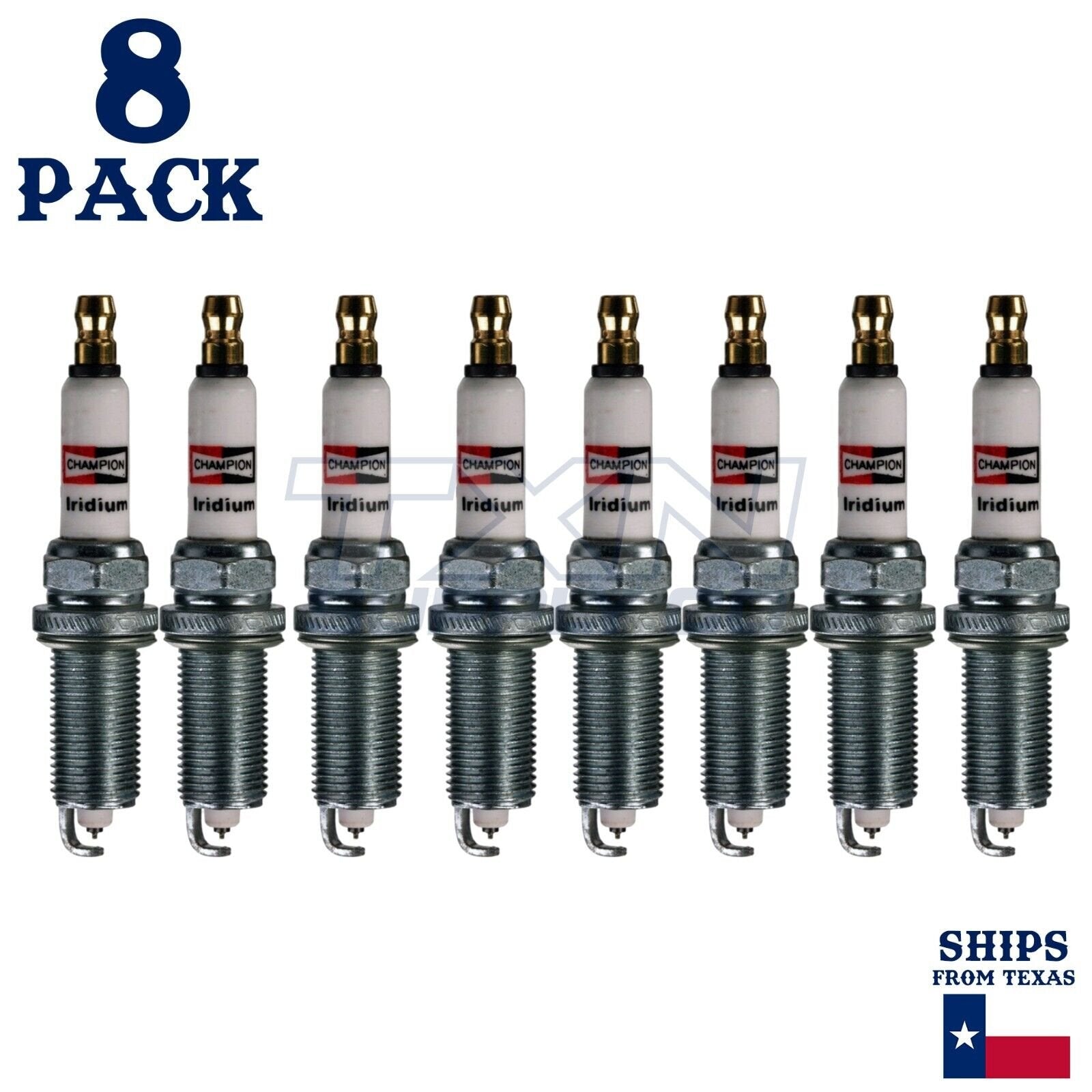 8 Pack Spark Plugs Champion Iridium For 2007-2013 GMC Sierra 1500 V8-6.2L ps