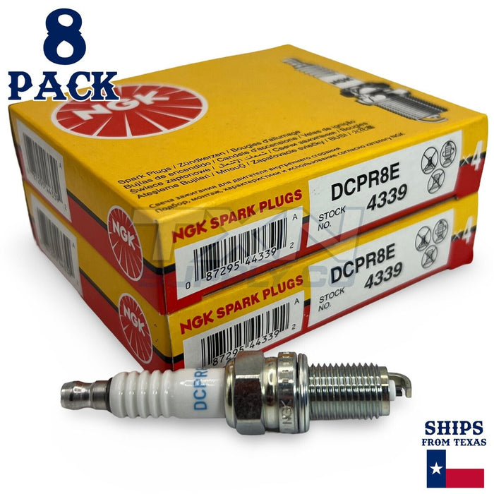 NGK 4339 Spark Plug DCPR8E - 8 Pack