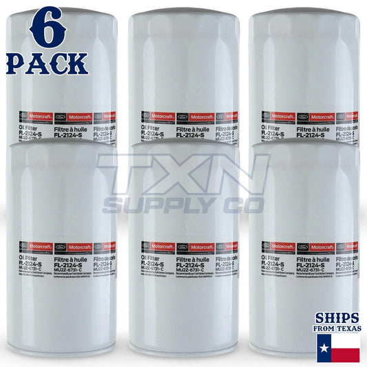 6 Pack Motorcraft FL2124S Engine Oil Filter FL-2124-S AA5Z-6714-A