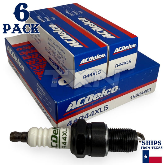 6 Pack Genuine GM ACDelco Spark Plugs R44XLS ps