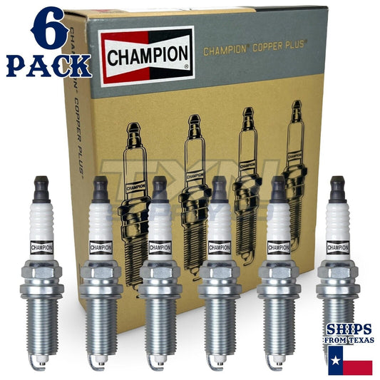 6 Pack Champion Copper Plus Spark Plugs for 2018-2022 Lexus LC500h 3.5L V6