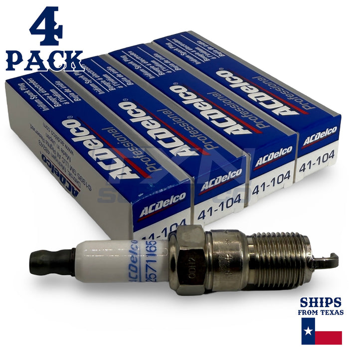 4 Pack Genuine GM ACDelco Iridium Spark Plugs 41-104 ps