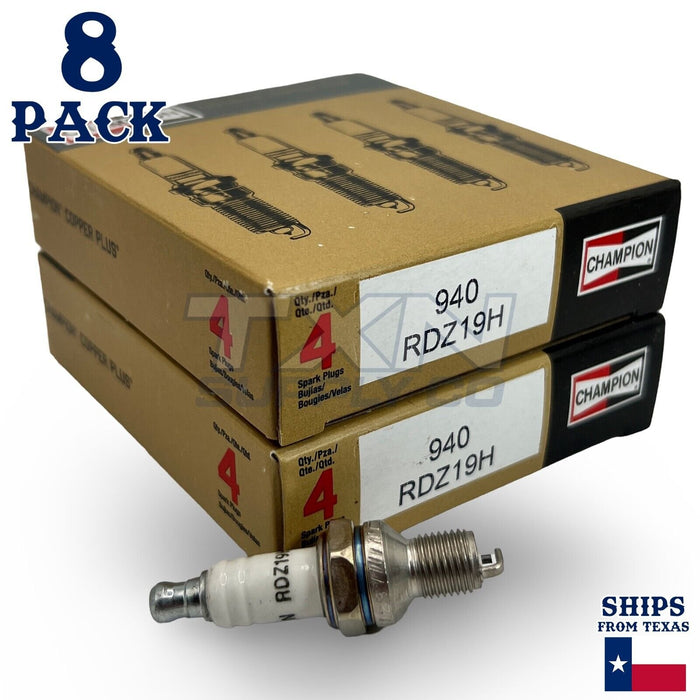 Champion 940 RDZ19H Copper Plus Spark Plug - 8 Pack