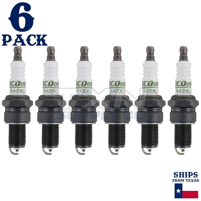 6 Pack Genuine GM ACDelco Spark Plugs R42XLS ps