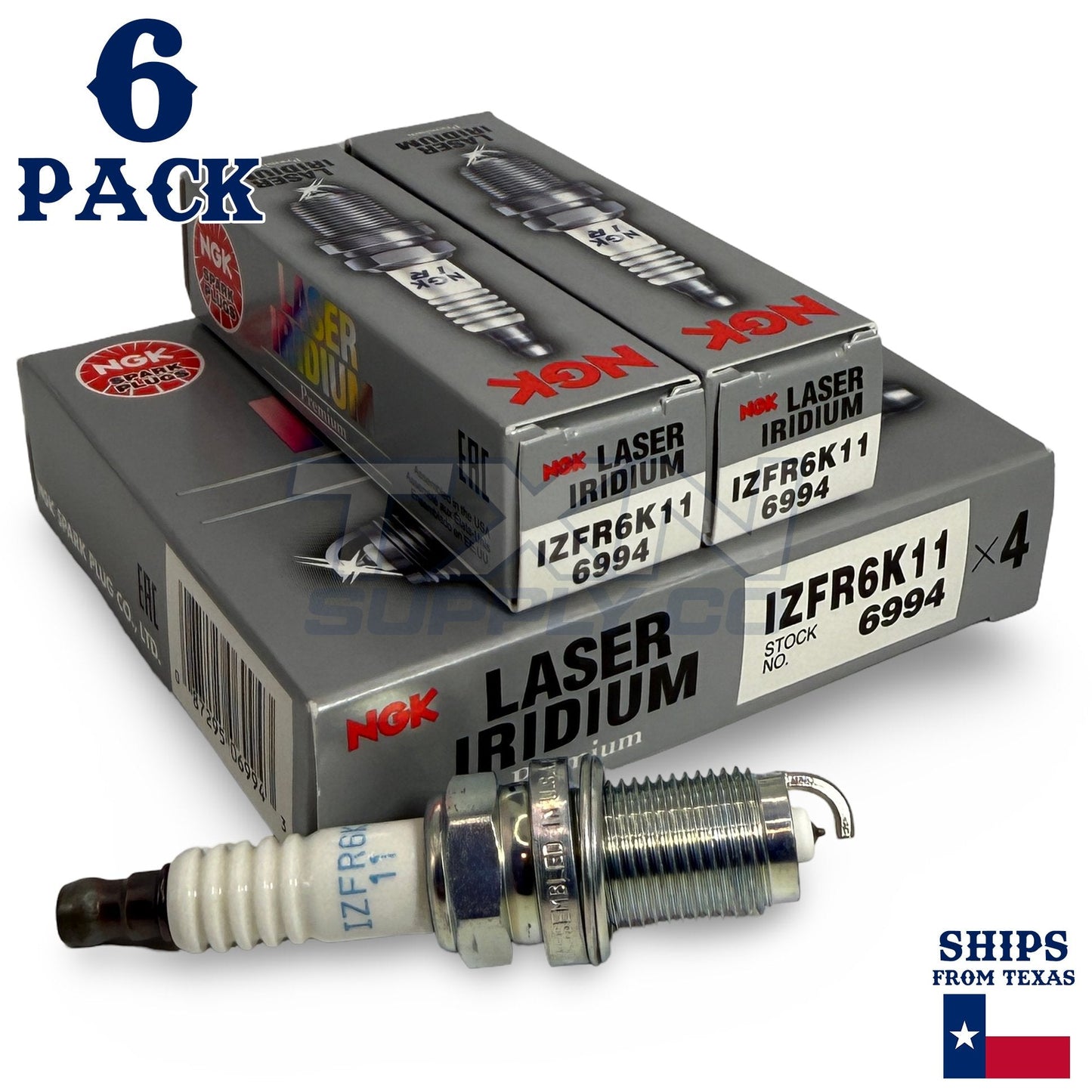 6 Pack NGK Iridium IX Spark Plugs 2004-2008 for Acura TL V6-3.2L ps