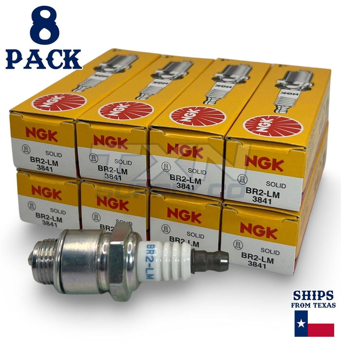 NGK 3841 Standard Spark Plug BR2-LM - 8 Pack