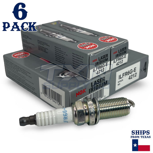 6 Pack NGK 4212 Spark Plugs ILFR6G-E ps
