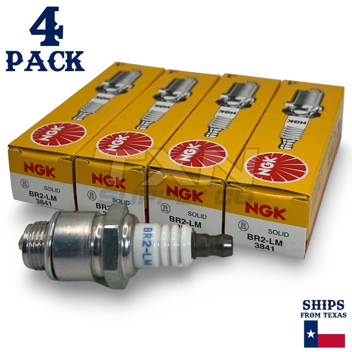 NGK 3841 Standard Spark Plug BR2-LM - 4 Pack