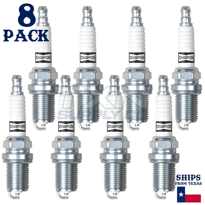 8 Pack Champion Copper Plus Spark Plugs for 2006-2007 Jeep Commander 4.7L V8 ps