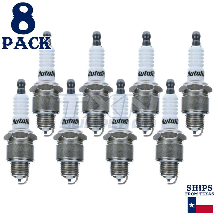 8 Pack Autolite 437 Copper Core Spark Plugs ps