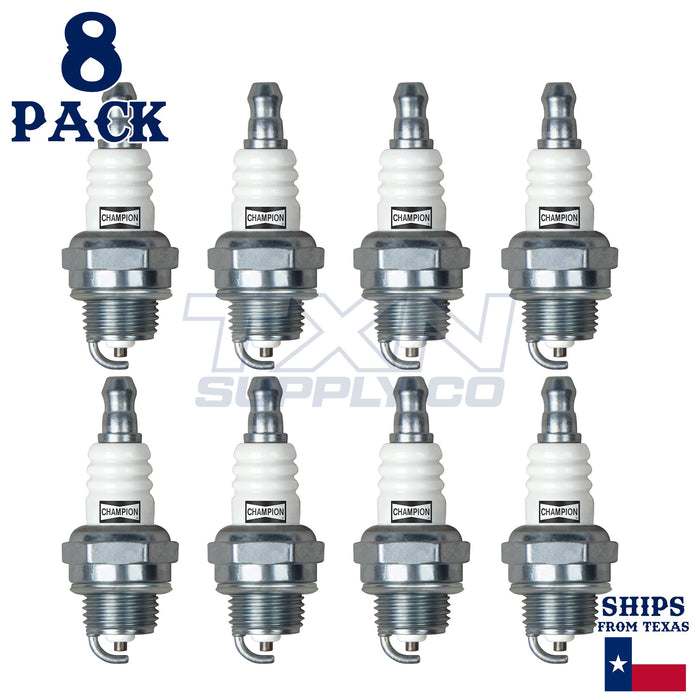 8 Pack Champion Spark Plug - For 1100CD Husqvarna Chainsaw