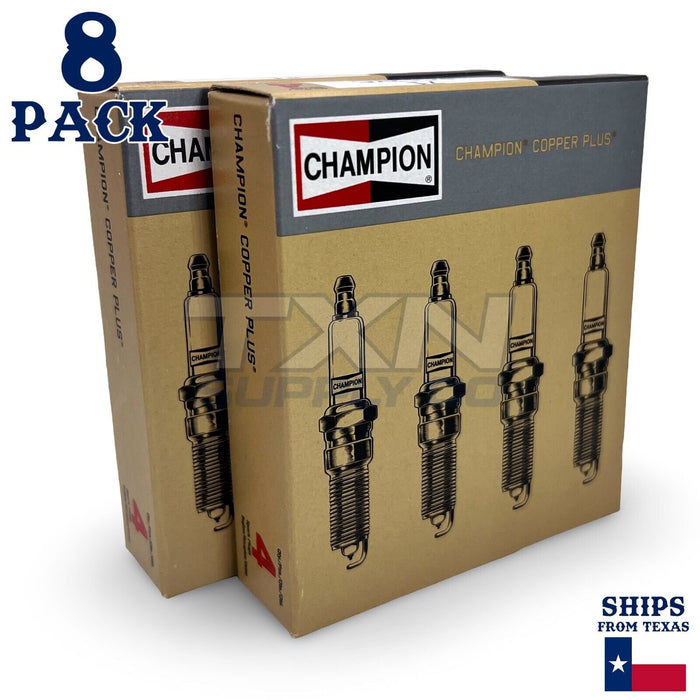 8 Pack Champion Copper Plus Spark Plugs for 2018-2020 Lexus LC500 5.0L V8