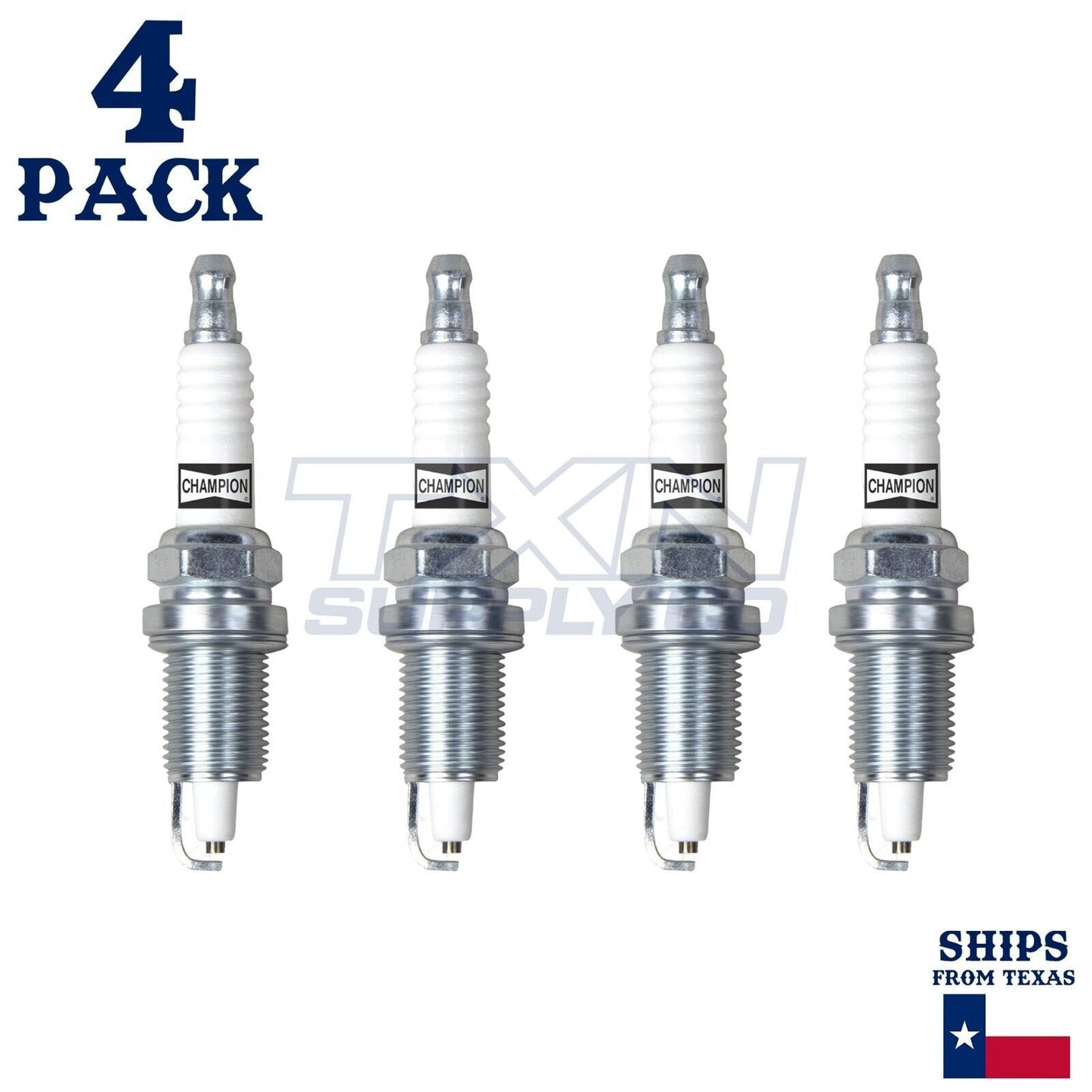 4 Pack Champion Copper Plus Spark Plugs 1999-2002 Jeep TJ 2.5L L4 ps