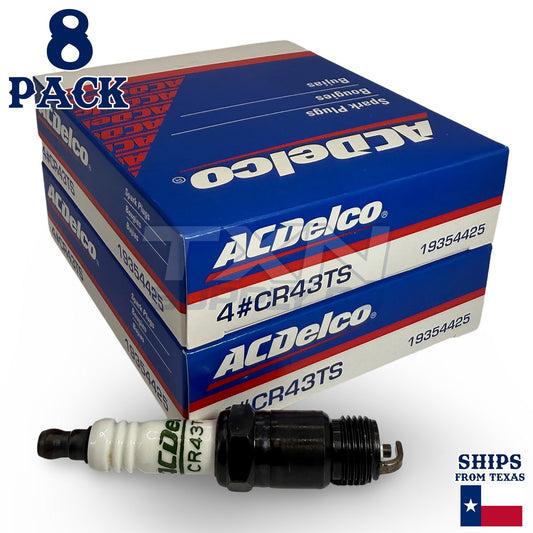 ACDelco CR43TS Copper Spark Plug - 8 Pack - 19354425 GM OEM