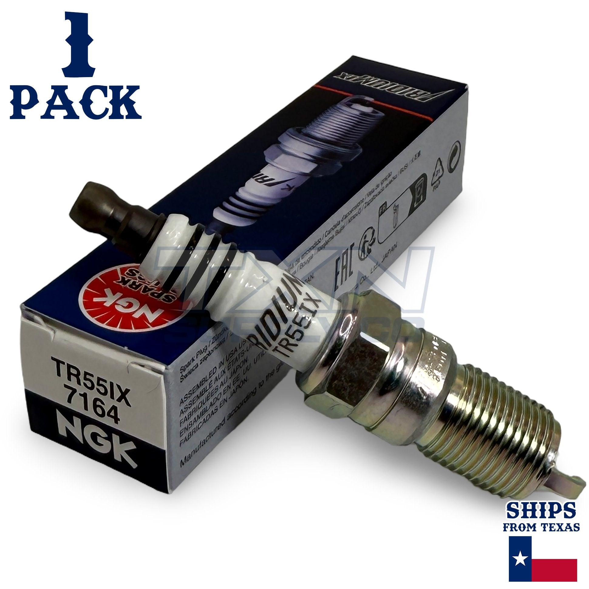1 Pack NGK Iridium IX 7164 Spark Plugs TR55IX ps